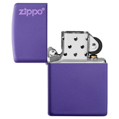 499 ZIPPO ЗажигалкаLogo Classic с покрытием Purple Matte фото 4 499 ZIPPO ЗажигалкаLogo Classic с покрытием Purple Matte фото 4